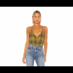 LOVERS + FRIENDS BIANCA PLAID BODYSUIT
